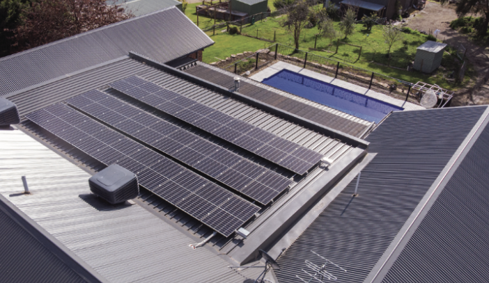 Tiled Roof Retrofit — 12 kW Hybrid · 16 kWh solar installation in Centurion, GP